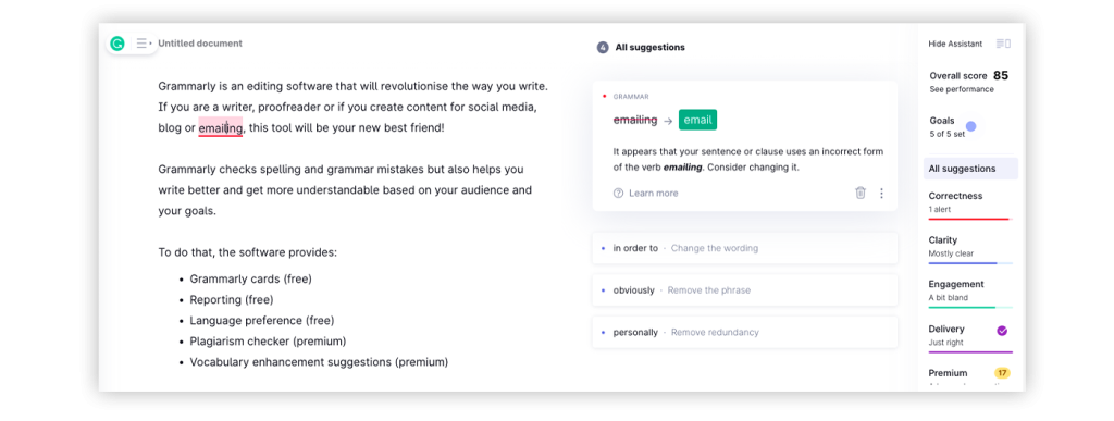 How does Grammarly work?