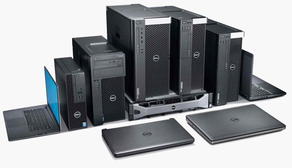 Business hardware and devices including corporate laptop and company PC