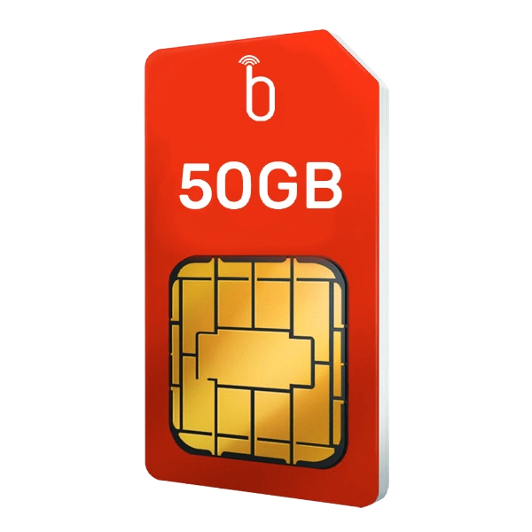 Cutout of EE Business SIM only 50GB plan with BusinessMobiles.com logo