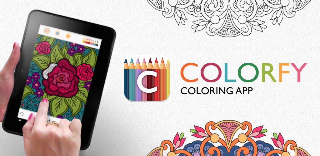 Colorfy colouring application for tablet and mobile