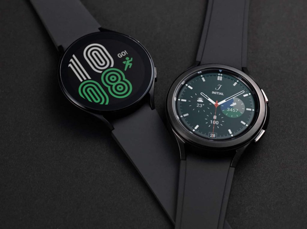 Samsung Galaxy Watch 4 with health and fitness display