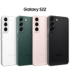 Cutout of four Galaxy S22 smartphone colours