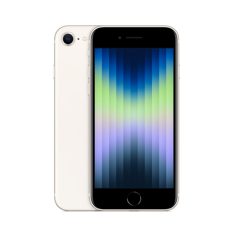 iPhone SE 2022 white product cutout