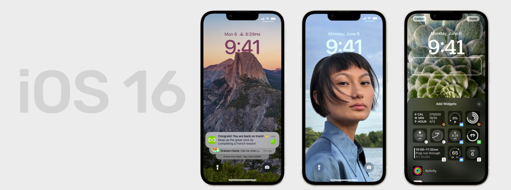 iPhone iOS 16 features customise lock screen