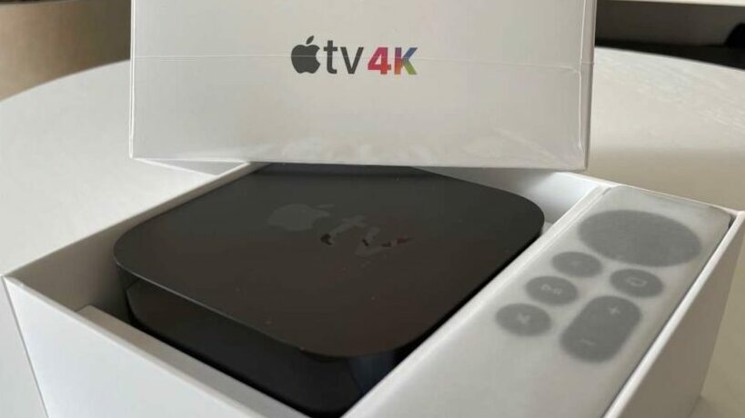 Apple TV 4K with remote unboxing