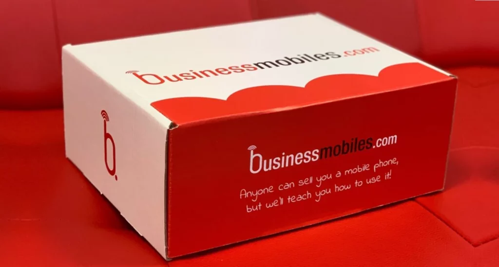 Business Mobiles UK packaging
