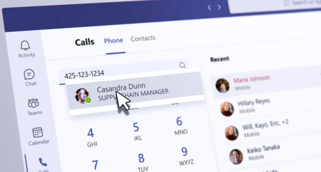 Microsoft Teams modern VoIP features for business use