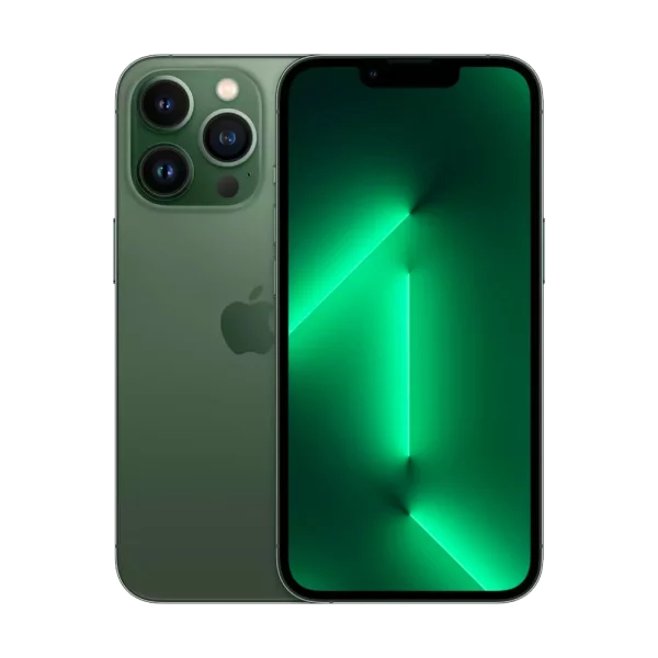 Cutout of Apple iPhone 13 Pro for business in Alpine Green