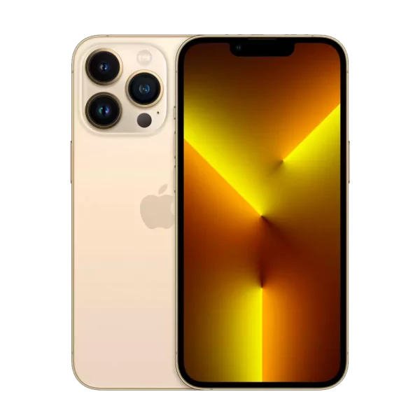 Cutout of Apple iPhone 13 Pro in Gold