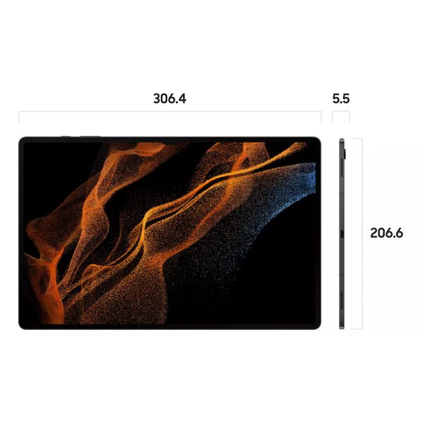 Samsung Galaxy Tab S8 Ultra specs & dimensions in millimetres.