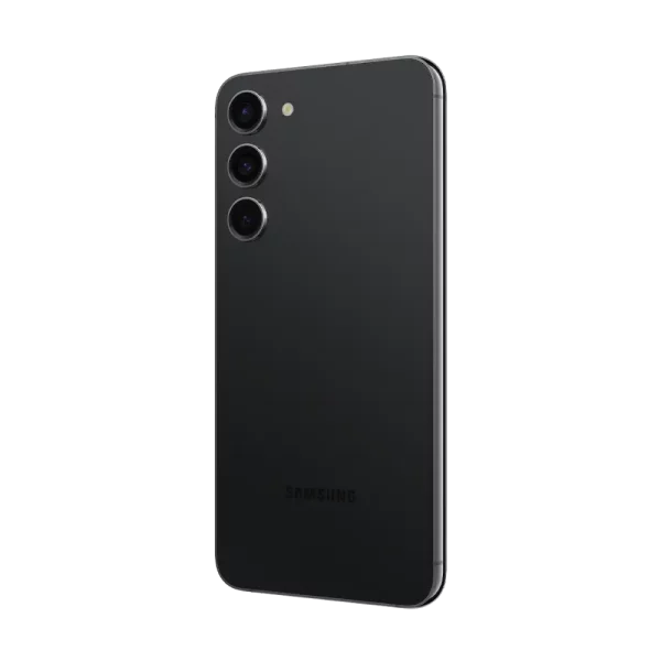 Samsung Galaxy S23+ Phantom Black for Business rear side cutout with triple camera