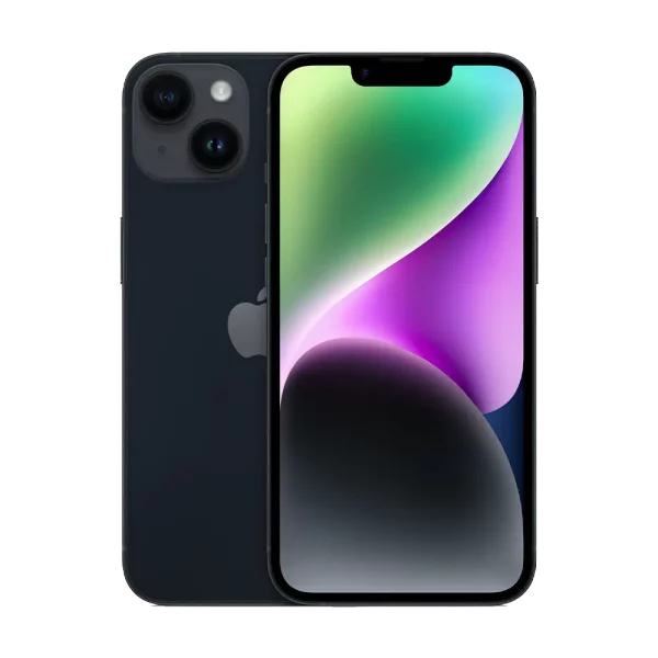 Cutout of iPhone 14 Plus Midnight Black business contract