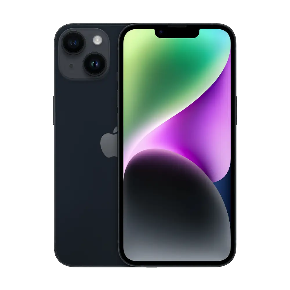 Cutout of iPhone 14 Plus Midnight Black business contract