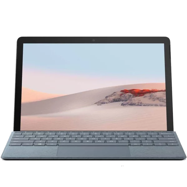 Black Microsoft Surface Go 3 with unlocked display product image for business contract