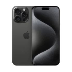 iPhone 15 Pro Max for business in black titanium product image cutout