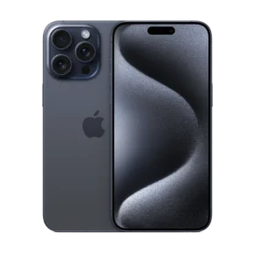 iPhone 15 Pro Max for business in blue titanium product image cutout