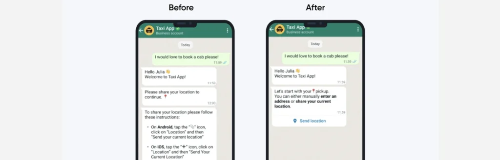 Whatsapp for Business - Location Sharing