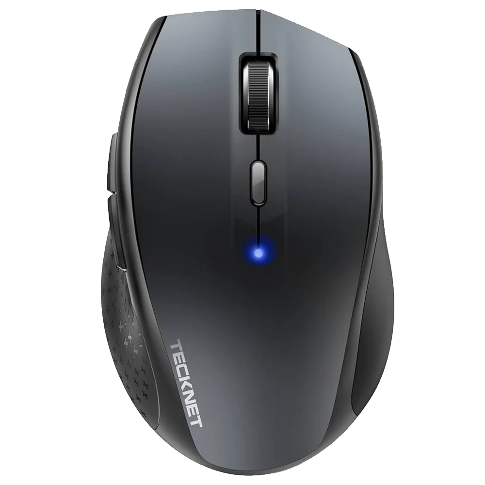 Cutout of wireless Bluetooth mouse in black