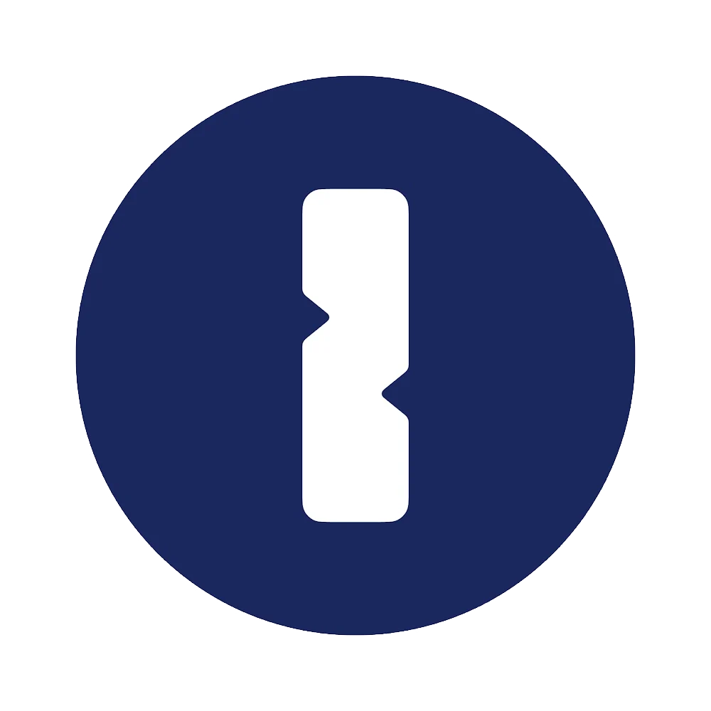 1Password logo in blue