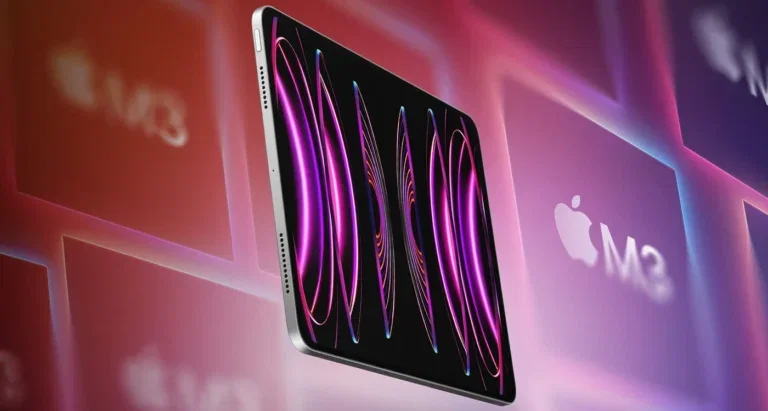 New 7th Generation Apple iPad Pro (2024) with new Apple M3 chip in background
