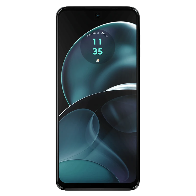 Motorola G14 4G Steel Grey Front side with unlocked display