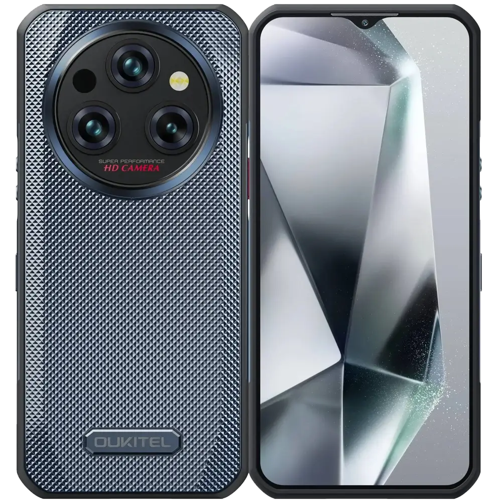 Front & rear side of Oukitel WP35 smartphone