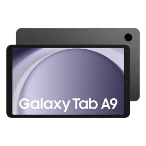 Front & rear side of Galaxy Tab A9 4G in grey