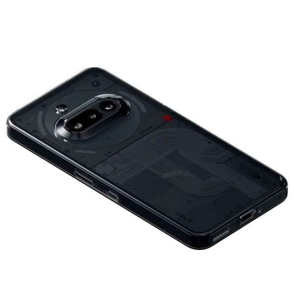 Rear side of Nothing Phone (3a) in black