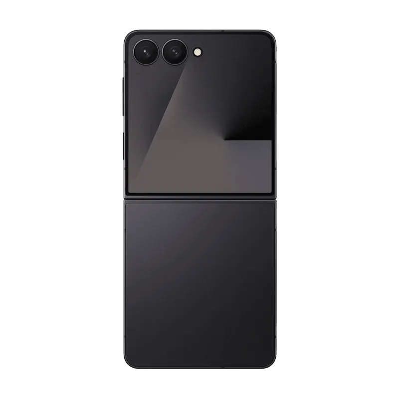 Samsung Galaxy Z Flip 7 Jet Black unfolded