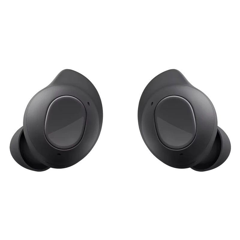 Cutout of left and right Galaxy Buds FE in Graphite.