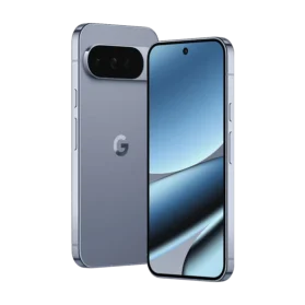 Google Pixel 10 Pro and Pro XL models next to each other in Moonstone Grey