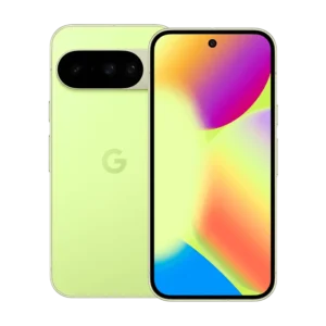 Google Pixel 10 Pro Fold front & rear side in Lemongrass Yellow