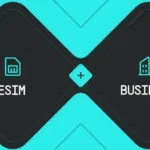 Banner with two squares showing what is an eSIM guide