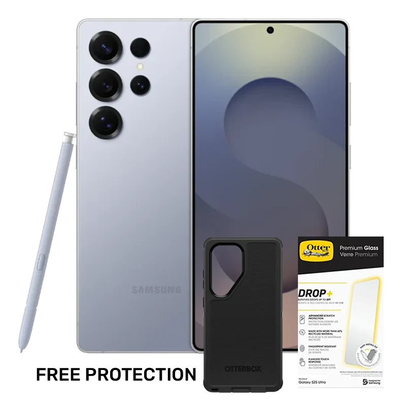 Samsung Galaxy S25 Ultra with protection kit