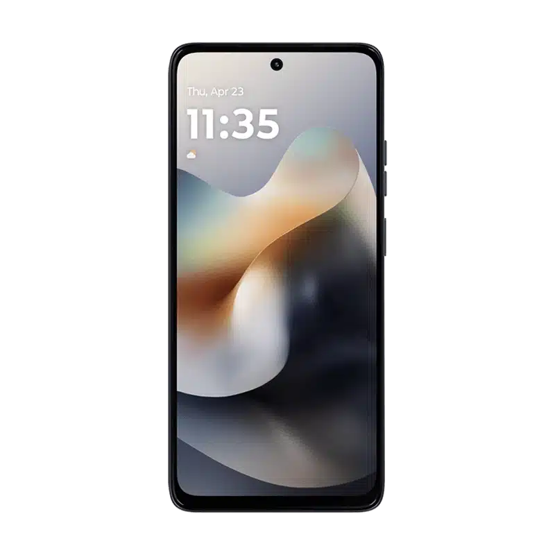 Full frontal display of the Motorola Moto G56 5G, featuring the punch-hole camera and the phone's modern screen layout.