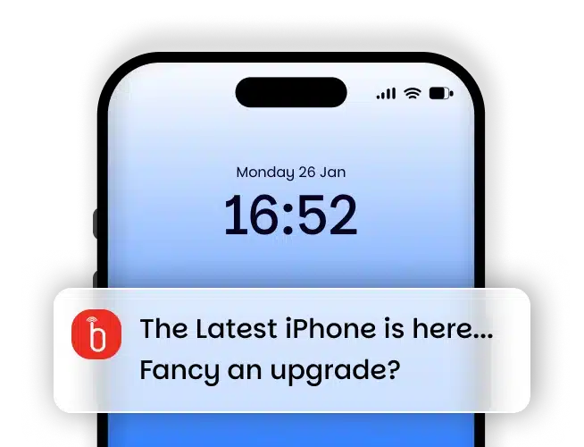 Upgrade your business mobile device anytime with no fixed upgrade cycles or contract restrictions