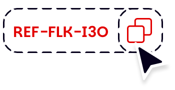 A referral code REF-FLK-I3O with a copy icon.