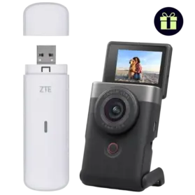 ZTE MF833N + FREE Canon PowerShot V10 Vlogging Camera