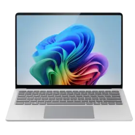 Microsoft Surface Pro 12th Edition 2-in-1 tablet in Platinum silver with unlocked display and keyboard