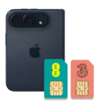 iPhone Duo Dual SIM Night Sky with EE SIM and Three SIM